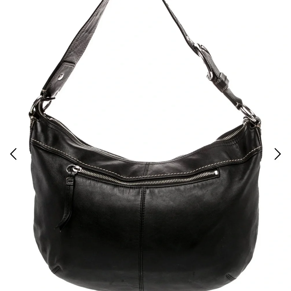 Coach SoHo Black Leather Shoulder Bag EUC - Picture 4 of 11
